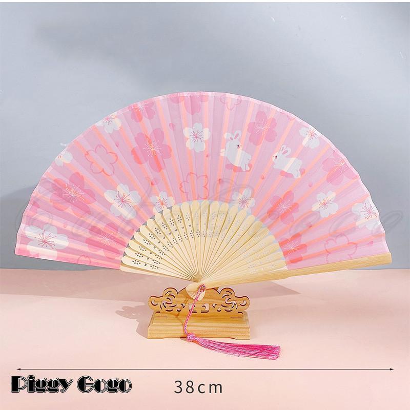 扇子 レディース うちわ 手持ち 折りたたみ フリンジ 飾り ダンス 観賞用 和装小物 ギフト 猛暑対策 女性用 夏物 21年夏新作 きれいめ おしゃれ - 画像 (8)