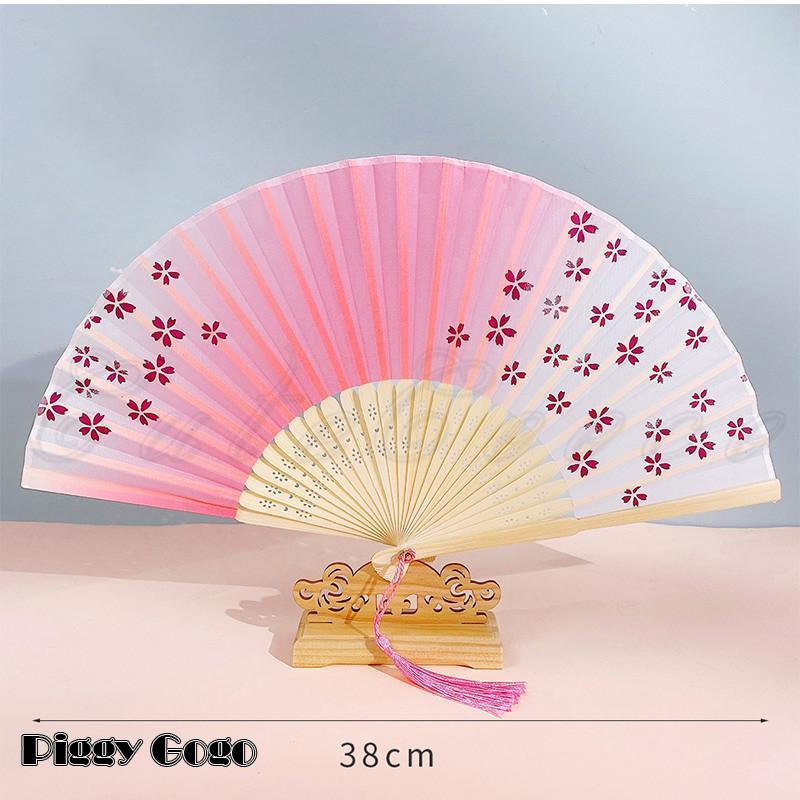 扇子 レディース うちわ 手持ち 折りたたみ フリンジ 飾り ダンス 観賞用 和装小物 ギフト 猛暑対策 女性用 夏物 21年夏新作 きれいめ おしゃれ - 画像 (9)