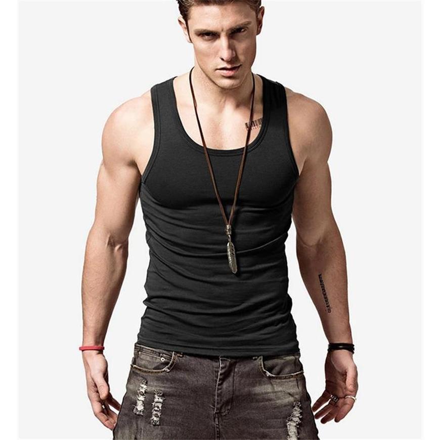 タンク メンズ インナー 綿 シャツ クルーネック 男性 肌着 下着 ストレッチ カジュアル 涼しい 吸汗速乾 筋トレ スポーツ - 画像 (2)