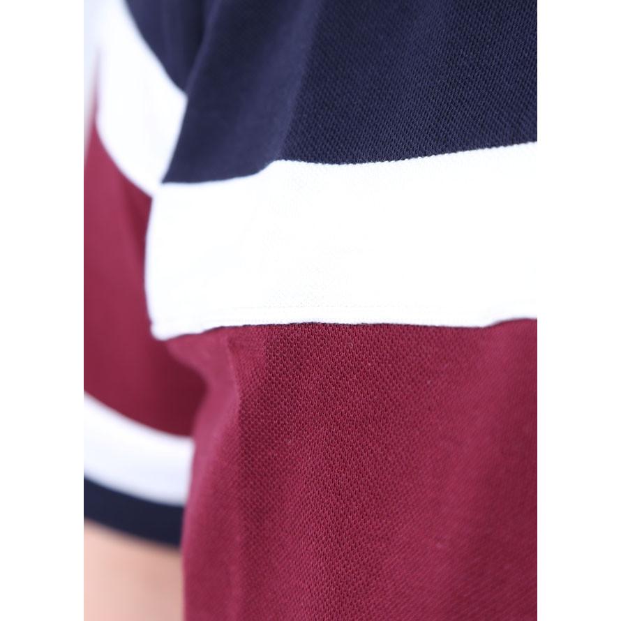 adidas 大きいサイズ ラガーシャツ メンズ カノコ 切替え 2L 3L 4L カジュアル 紺 白 緑 春 夏 - 画像 (3)