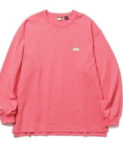 NANGA ナンガ ECO HYBRID BOX LOGO EMBROIDERY L/S TEE S.PNK S NW2411-1G803 N0003631 Tシャツ