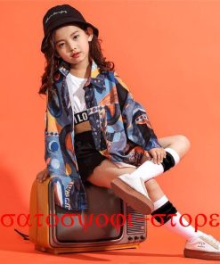 ダンス 衣装 ヒップホップ キッズ キッズダンス衣装 原宿 花柄シャツ 男の子 女の子 ストリート 大きいサイズ トップス ダンス衣装 hiphop ゆった