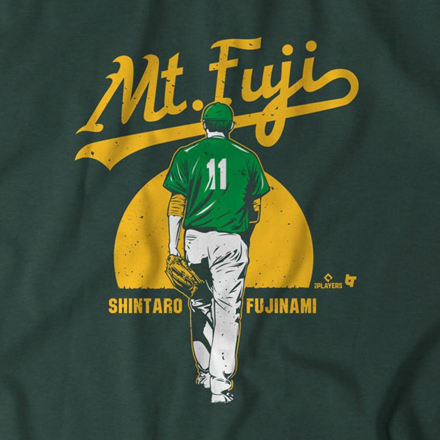 【海外限定版】MLB 藤浪晋太郎 アスレチックス パーカー Mt FUJI フーディー BreakingT レッド
