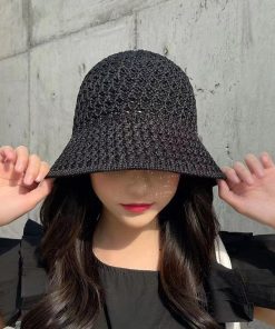 帽子 レディース ストローハット つば広 遮光 UVカット 折りたたみ 紫外線対策 日焼け対策 飛ばない かわいい アウトドア 春夏 hat-570