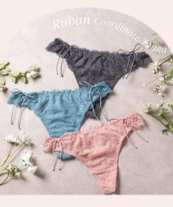 Mon cher pigeon* モンシェルピジョン pigeon リュバン ショーツ Tバック タンガ パンツ 総レース M L 単品