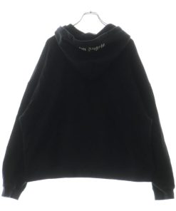 Palm Angels パームエンジェルス ロゴプリントプルオーバーパーカー PMBB126F23FLE001 ブラック