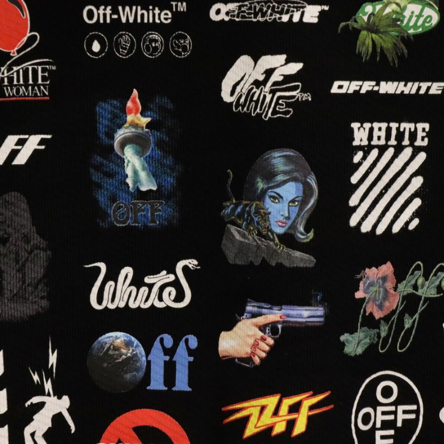 OFF-WHITE オフホワイト 24SS CLB SKATE Hoodie クラブ スケート プリント スウェット プルオーバーパーカー ブラック OMBB085G23FLE015 - 画像 (5)