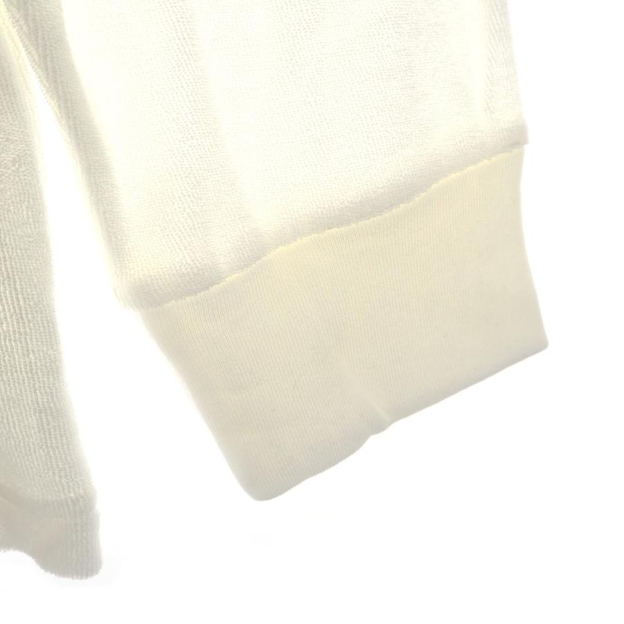 MONCLER モンクレール 24SS パイルロゴ クルーネック スウェット トレーナー ホワイト J10918G00024 899VV - 画像 (4)