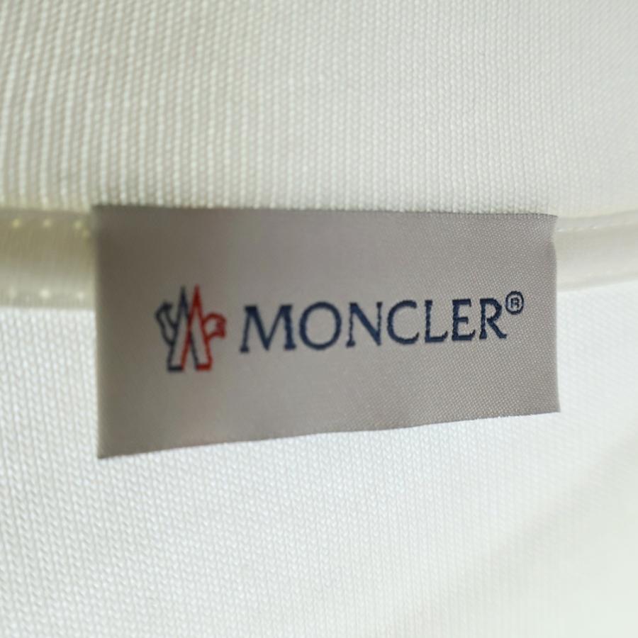MONCLER モンクレール 24SS パイルロゴ クルーネック スウェット トレーナー ホワイト J10918G00024 899VV - 画像 (6)