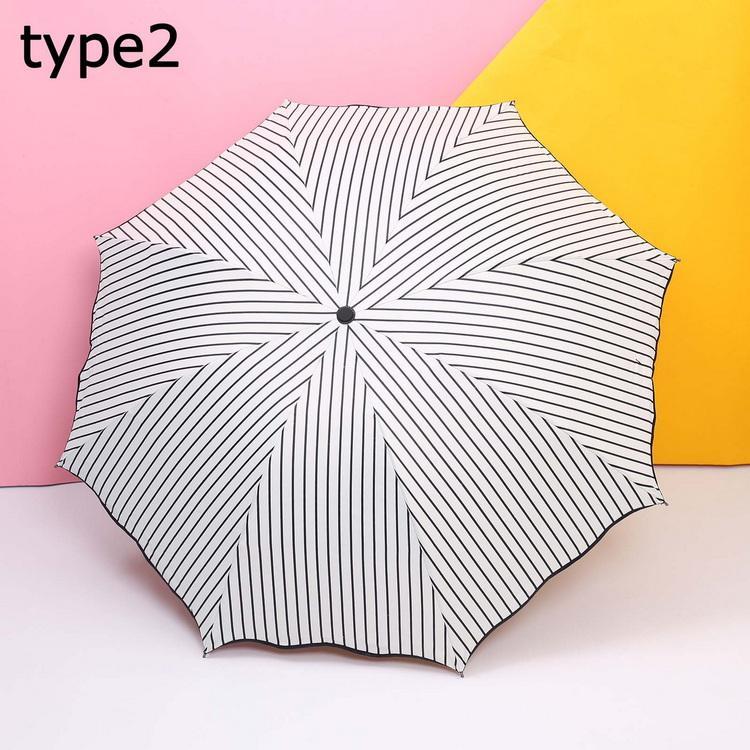【タイムセール】日傘 雨傘 折り畳み傘 軽量 折りたたみ傘 晴雨兼用傘 折りたたみ 傘 8本骨 3段折り畳傘 撥水 100%完全遮光 日傘 レディース - 画像 (2)
