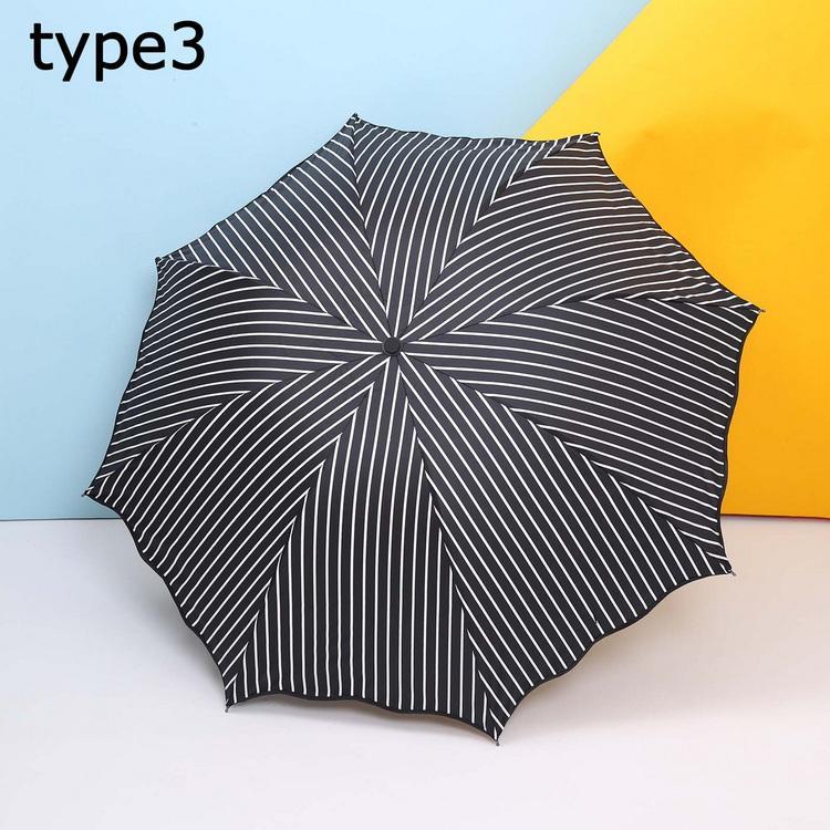 【タイムセール】日傘 雨傘 折り畳み傘 軽量 折りたたみ傘 晴雨兼用傘 折りたたみ 傘 8本骨 3段折り畳傘 撥水 100%完全遮光 日傘 レディース - 画像 (3)