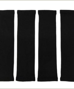 あったか 裏シャギー レッグウォーマー 2足組 (4枚) ブラック フリーサイズ 42cm丈 set0713