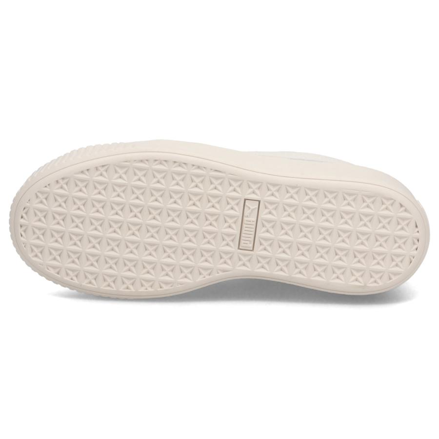 PUMA プーマ スニーカー レディース 厚底 バスケット プラットフォーム パール BASKET PLATFORM PEARL WNS グレー 398910-01 - 画像 (7)