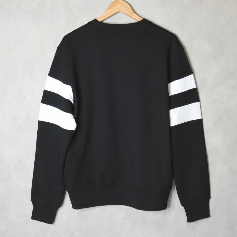FRED PERRY 交換送料片道無料 フレッドペリー ティップド スリーブ スウェットシャツ TIPPED SLEEVE SWEATSHIRT M5544 102 ブラック - 画像 (2)