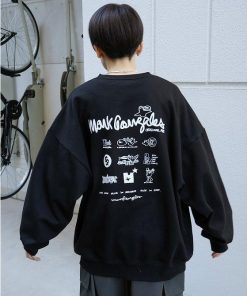 Mark Gonzales MARK GONZALES ARTWORK COLLECTION マーク ゴンザレス ビッグシルエット イラストバックプリント プルオーバースウェット ユニセックス