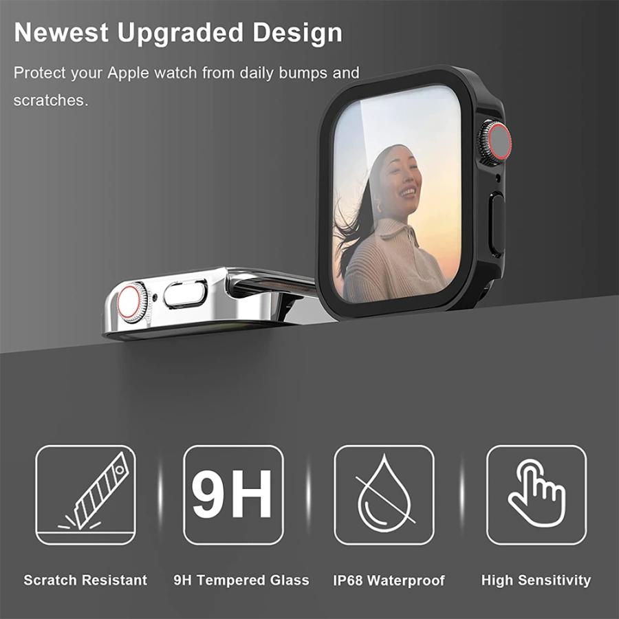 Apple Watch アップルウォッチ カバー バンド セット apple watch ケース ステンレス 防水 46mm 44mm 45mm 40mm - 画像 (4)