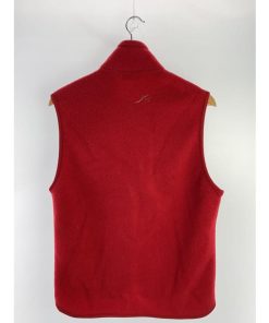 patagonia◆フリースベスト/S/ポリエステル/RED//