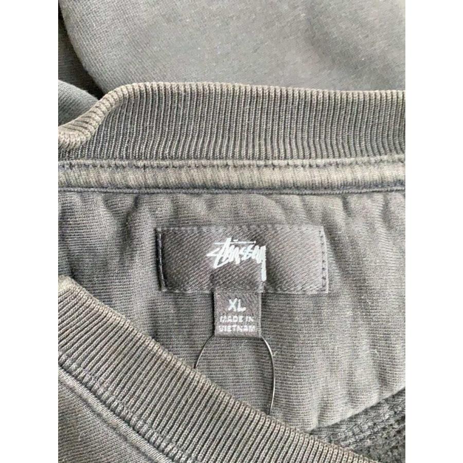 STUSSY◆23SS/STOCK LOGO SWEAT/スウェット/XL/コットン/BLK/118480 - 画像 (2)