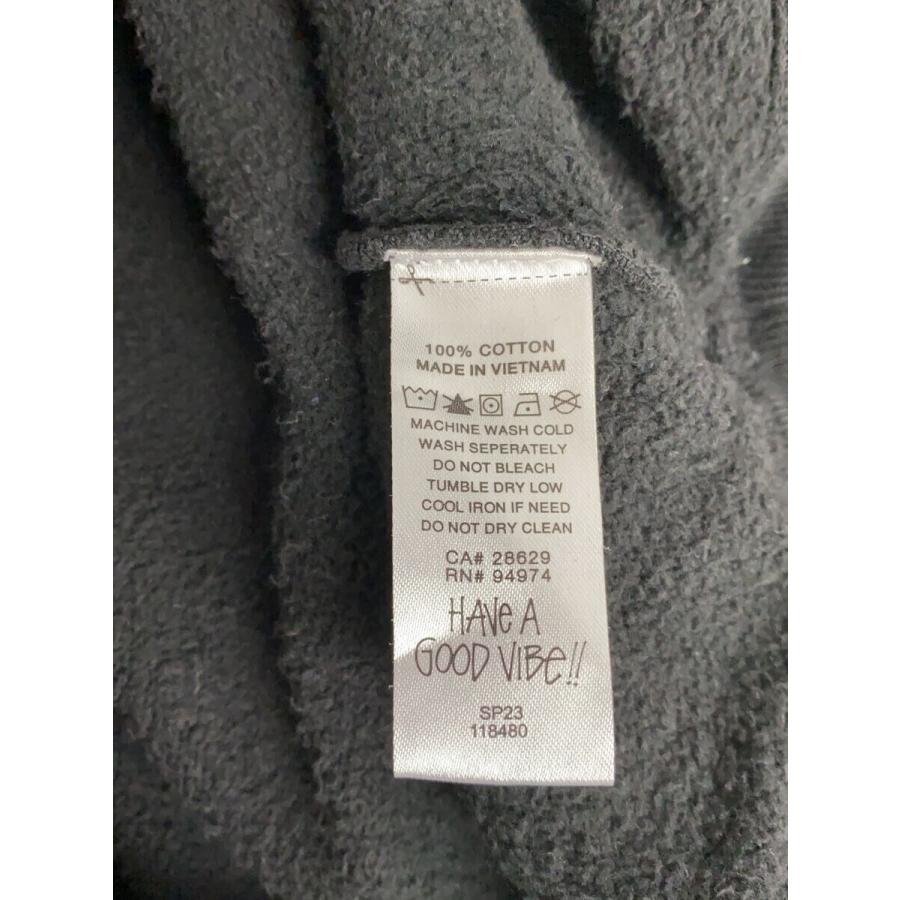 STUSSY◆23SS/STOCK LOGO SWEAT/スウェット/XL/コットン/BLK/118480 - 画像 (3)