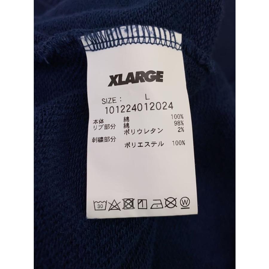 X-LARGE◆スウェット/L/コットン/NVY/無地/101224012024 - 画像 (3)