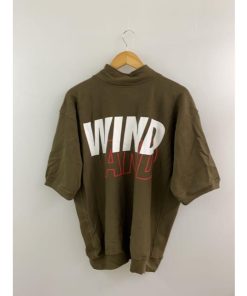 Champion◆WIND AND SEA/REVERSE WEAVE/スウェット/L/コットン/KHK/C8-Z022