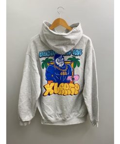 X-LARGE◆23SS/×CSC/プルオーバーパーカー/M/コットン/GRY/プリント/101231012026