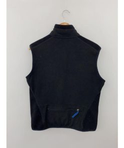 patagonia◆フリースベスト/M/ポリエステル/BLK/無地