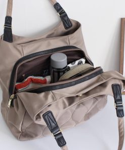 LIZDAYS トートバッグ レディース キルティング ナイロン 軽量 バッグ B5 マザーズバッグ 通勤 お仕事 3スペース 仕分け おしゃれ