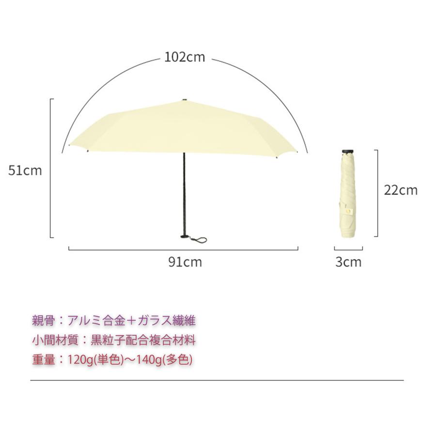SUCCUL 日傘 完全遮光 折りたたみ 140g 晴雨兼用傘 軽量 晴雨兼用 超軽量 折り畳み傘 6本骨 uvカット 紫外線対策 日焼け対策 メンズ レディース おりたたみ傘