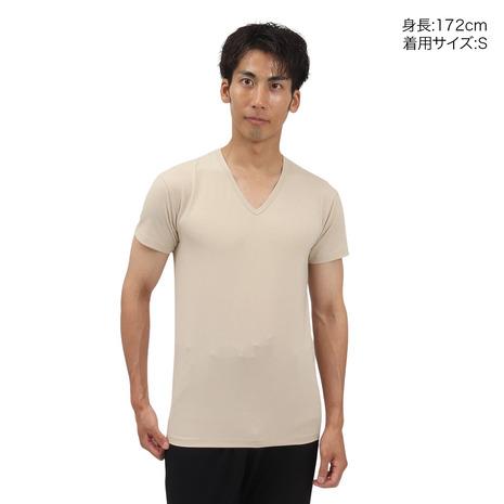 レッド(RED)(メンズ) リカバリーウェア バイタルテック Vネックインナー半袖 Sサイズ VW-AA-S 一般医療機器 遠赤外線 ルームウェア - 画像 (3)