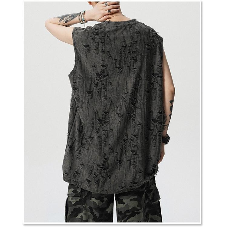 sweet bell ノースリーブ メンズ Tシャツ 袖なし タンクトップ カットソー トレーニング 筋トレ 春 夏 綿 薄手 涼しい おしゃれ 大きいサイズも充実 ノースリーブ特集 - 画像 (4)