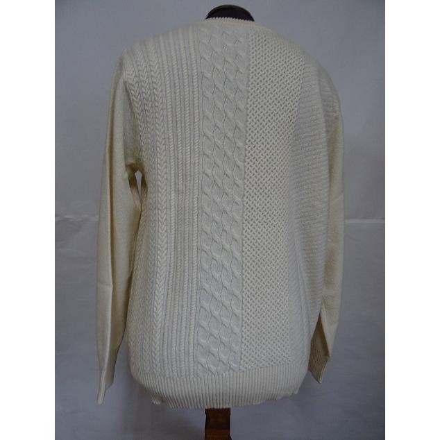 McGREGOR マクレガー(McGREGOR)・ファインウール編み変化クルーネックセーター マクレガーメンズ - 画像 (6)