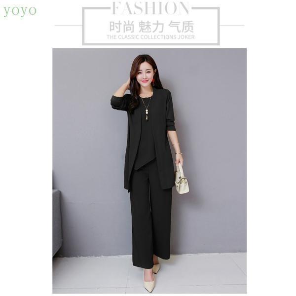 卒業式 服 母 レディース セットアップ セレモニースーツ 卒園式 服装 ママ 入学式 パンツスーツ スーツジャケット 3点セット 七五三 お宮参り - 画像 (9)