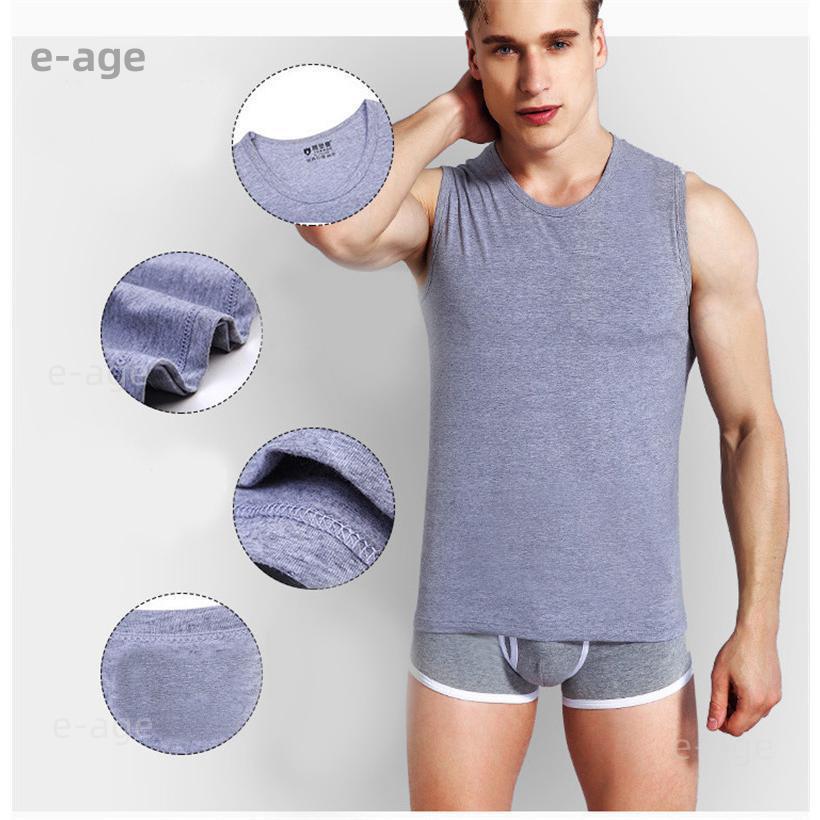 タンク メンズ 『3枚以上』 インナー ノースリーブ 肌着 下着 スウェット ストレッチ 通気性 速乾 柔らか ひんやり 涼しい ジム スポーツ - 画像 (7)