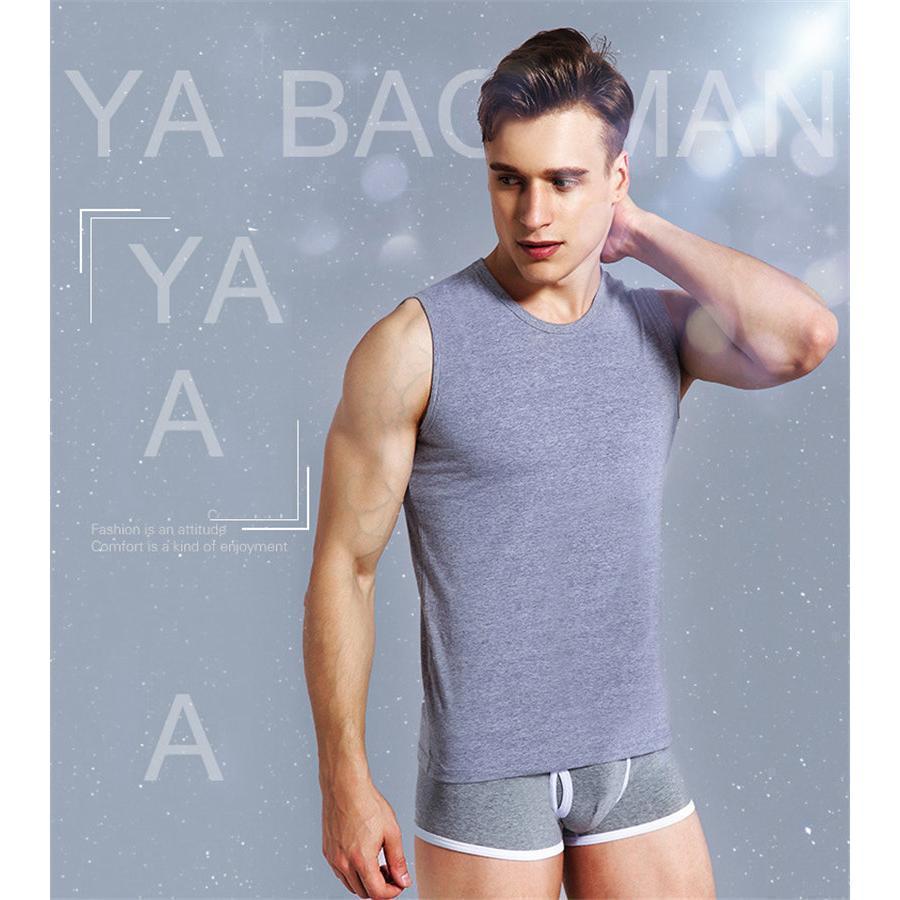 【値下げ】2枚組タンク メンズ インナー 速乾 通気 ス ノースリーブ スポーツ ジム 下着 Tシャツ 紳士 ひんやり - 画像 (9)