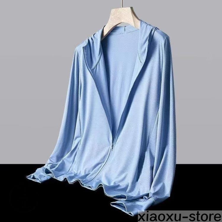 【タイムセール】カーディガン メンズ 夏 メッシュ 春夏 接触冷感 薄手 長袖 紫外線対策 uvカットパーカー紫外線カット 涼しい uvカット 吸湿 パーカー - 画像 (3)