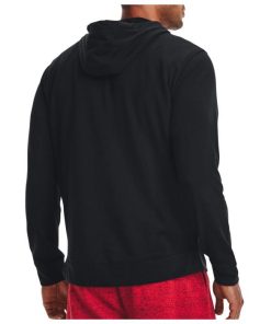 UNDER ARMOUR アンダーアーマー UAライバルテリー フルジップ フーディー ブラック/オニキスホワイト 1370409 (取り寄せ)(自社)(メール便不可)