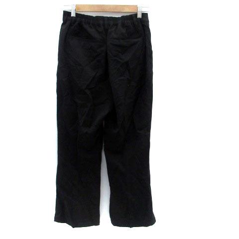 モノマート MONO-MART スラックスパンツ アンクル丈 S 黒 ブラック /HO39 レディース