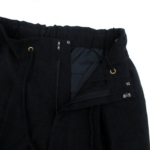 モノマート MONO-MART スラックスパンツ アンクル丈 S 黒 ブラック /HO39 レディース - 画像 (2)