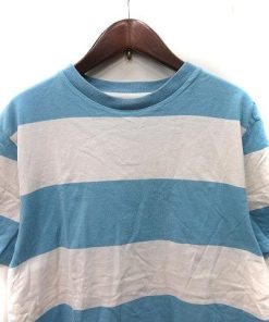 BEAMS ビームス Tシャツ カットソー 半袖 ボーダー M 水色 白 ホワイト /YI メンズ