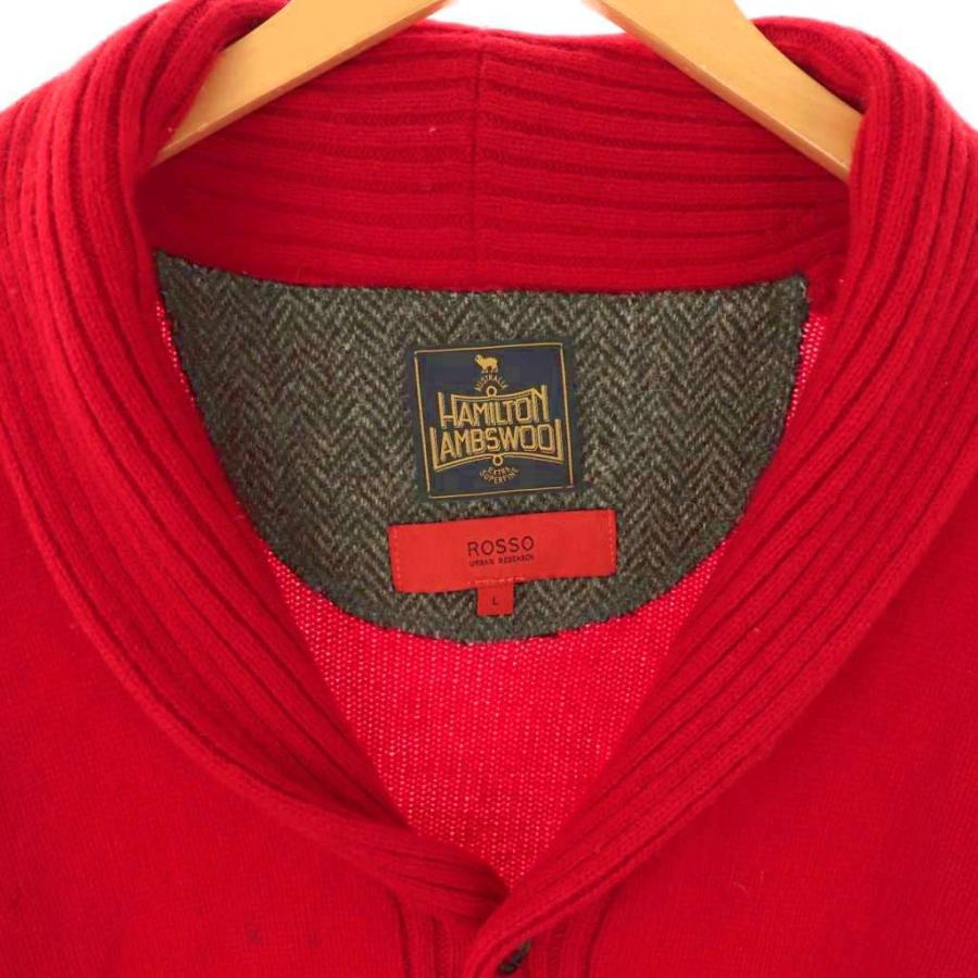 ロッソ ROSSO アーバンリサーチ カーディガン ニット Vネック L 赤 レッド /AT ■OS ■GY48 メンズ - 画像 (4)
