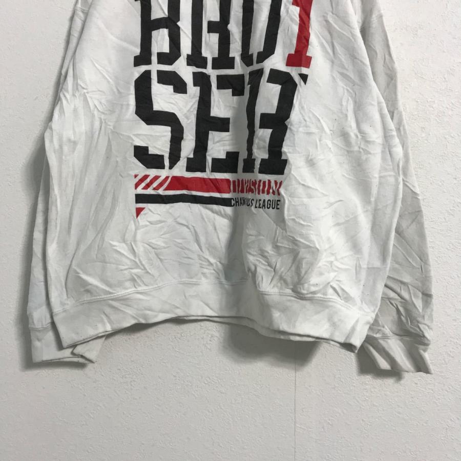 thefreshnes プリント スウェット トレーナー XL ホワイト 文字 ロゴ 古着卸 アメリカ仕入 a511-5735 - 画像 (2)