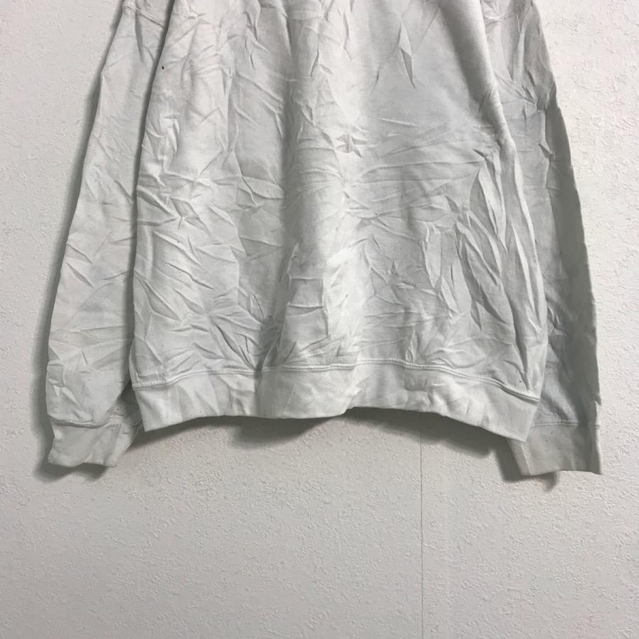 thefreshnes プリント スウェット トレーナー XL ホワイト 文字 ロゴ 古着卸 アメリカ仕入 a511-5735 - 画像 (8)