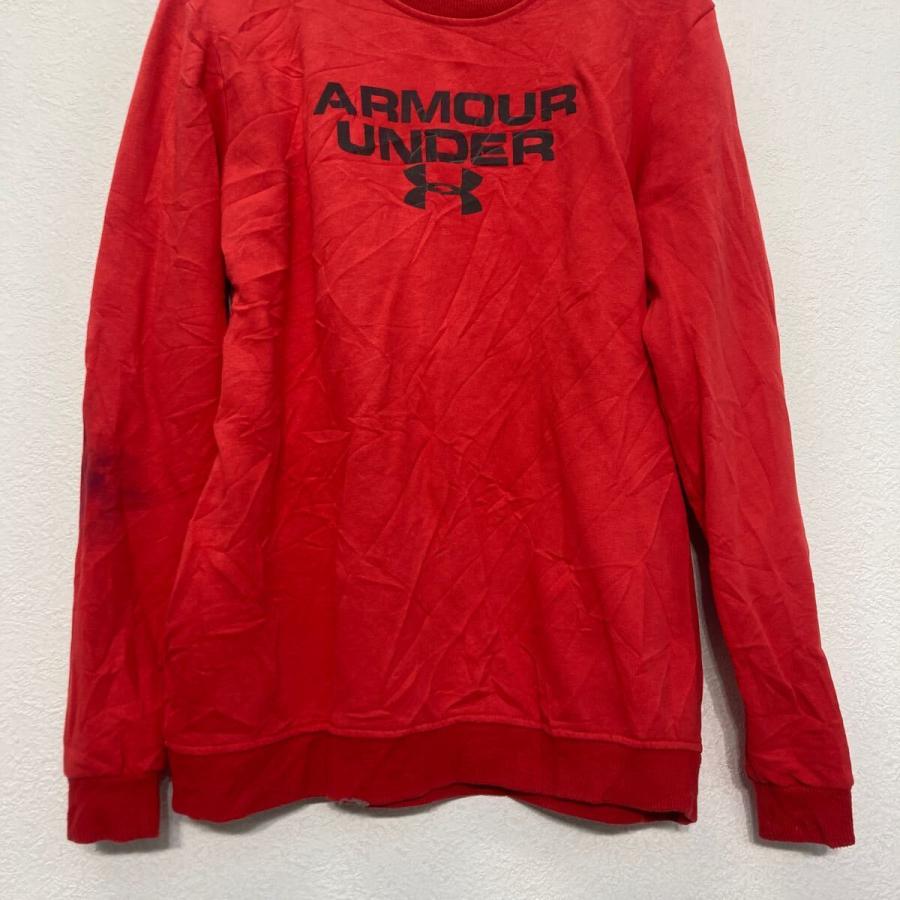 UNDER AMOUR プリント スウェット トレーナー キッズ XL レッド スポーツ 古着卸 アメリカ仕入 a607-6131 - 画像 (2)
