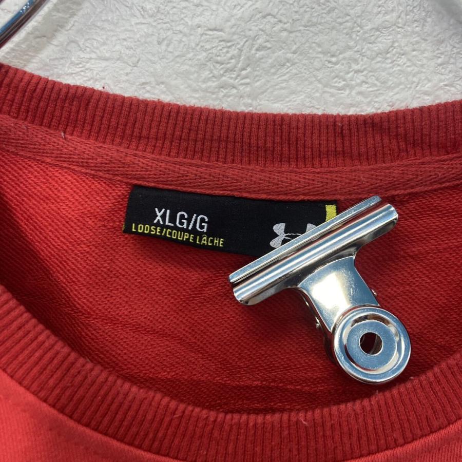 UNDER AMOUR プリント スウェット トレーナー キッズ XL レッド スポーツ 古着卸 アメリカ仕入 a607-6131 - 画像 (7)