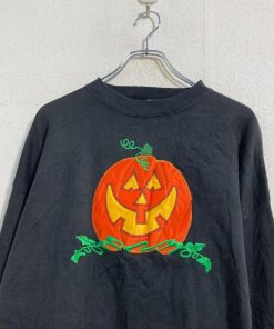 TULTEX ロゴ スウェット トレーナー XL ブラック タルテックス ビッグサイズ ハロウィン カボチャ 古着卸 アメリカ仕入 a608-5148