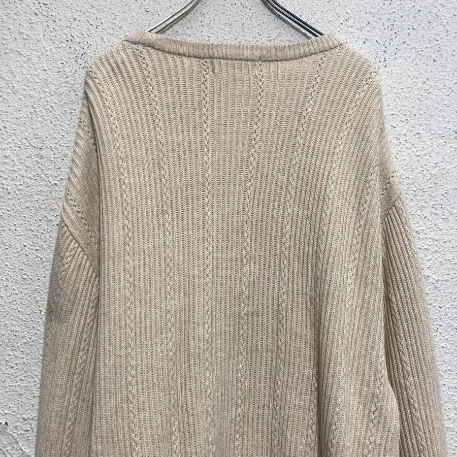 CHAPS コットンニット セーター XXL ホワイト ビッグサイズ チャップス Vネック 古着卸 アメリカ仕入 a611-7879 - 画像 (5)