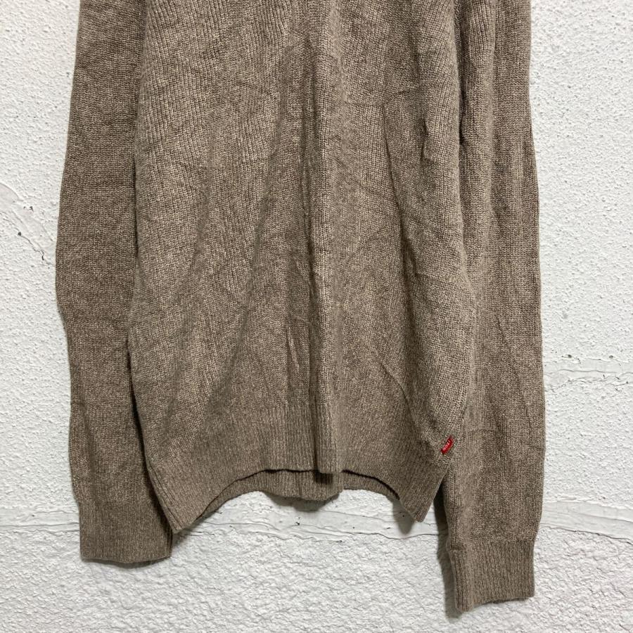 IZOD コットンニット セーター XL ベージュ ブラウン ビッグサイズ アイゾッド ハーフジップ古着卸 アメリカ仕入 a611-8056 - 画像 (3)