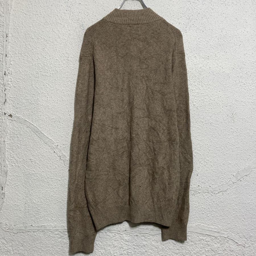 IZOD コットンニット セーター XL ベージュ ブラウン ビッグサイズ アイゾッド ハーフジップ古着卸 アメリカ仕入 a611-8056 - 画像 (5)
