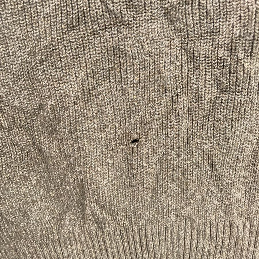 IZOD コットンニット セーター XL ベージュ ブラウン ビッグサイズ アイゾッド ハーフジップ古着卸 アメリカ仕入 a611-8056 - 画像 (9)